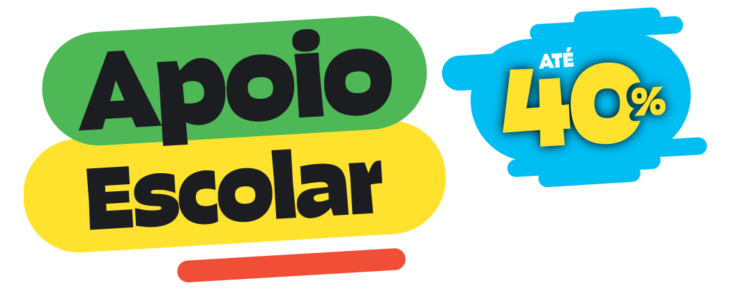 Apoio Escolar ATÉ 40%
