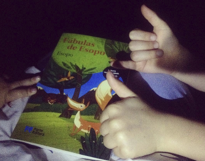Leitura com os filhos
